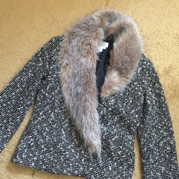 Vtg Spiegel removable faux fur collar coat/jacket - Picture 10 of 12